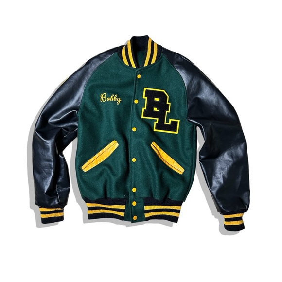 Urban Outfitters Urban Renewal Vintage Wool Leather Varsity